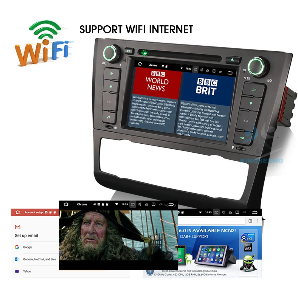 Авторадио Android 7 1 DAB + GPS WiFi Bluetooth автомобильный CD DVD Navi для BMW серия E81 E82 E87 E88 хэтчбек
