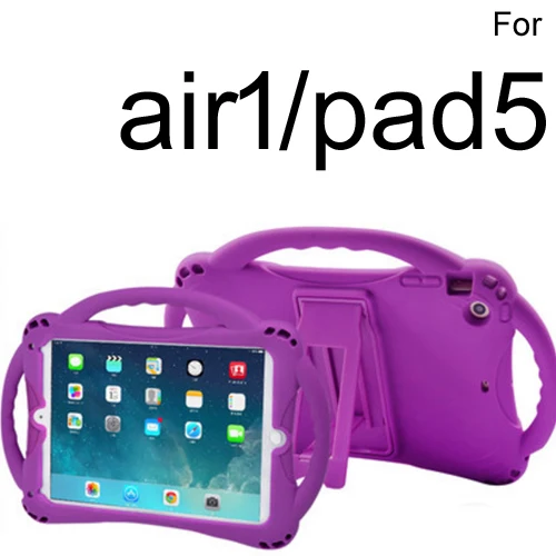 Чехол для iPad air 2, детская ручка, силиконовый милый мультяшный мягкий дизайн, противоударный водонепроницаемый портативный чехол с автомобильным креплением - Цвет: Green