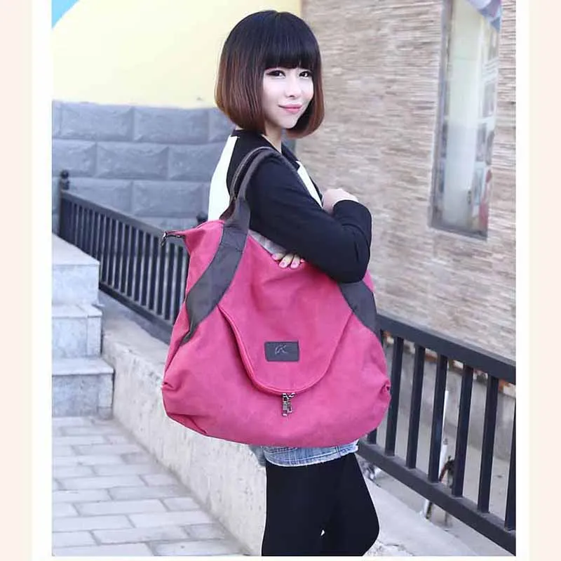 Новинка 2018 года холст для женщин сумки Винтаж Сумка ёмкость Crossbody сумка