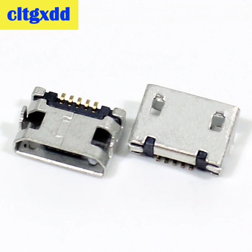 Cltgxdd 50 шт. микро USB 5 контактный разъем типа B Женский Разъем для мобильного