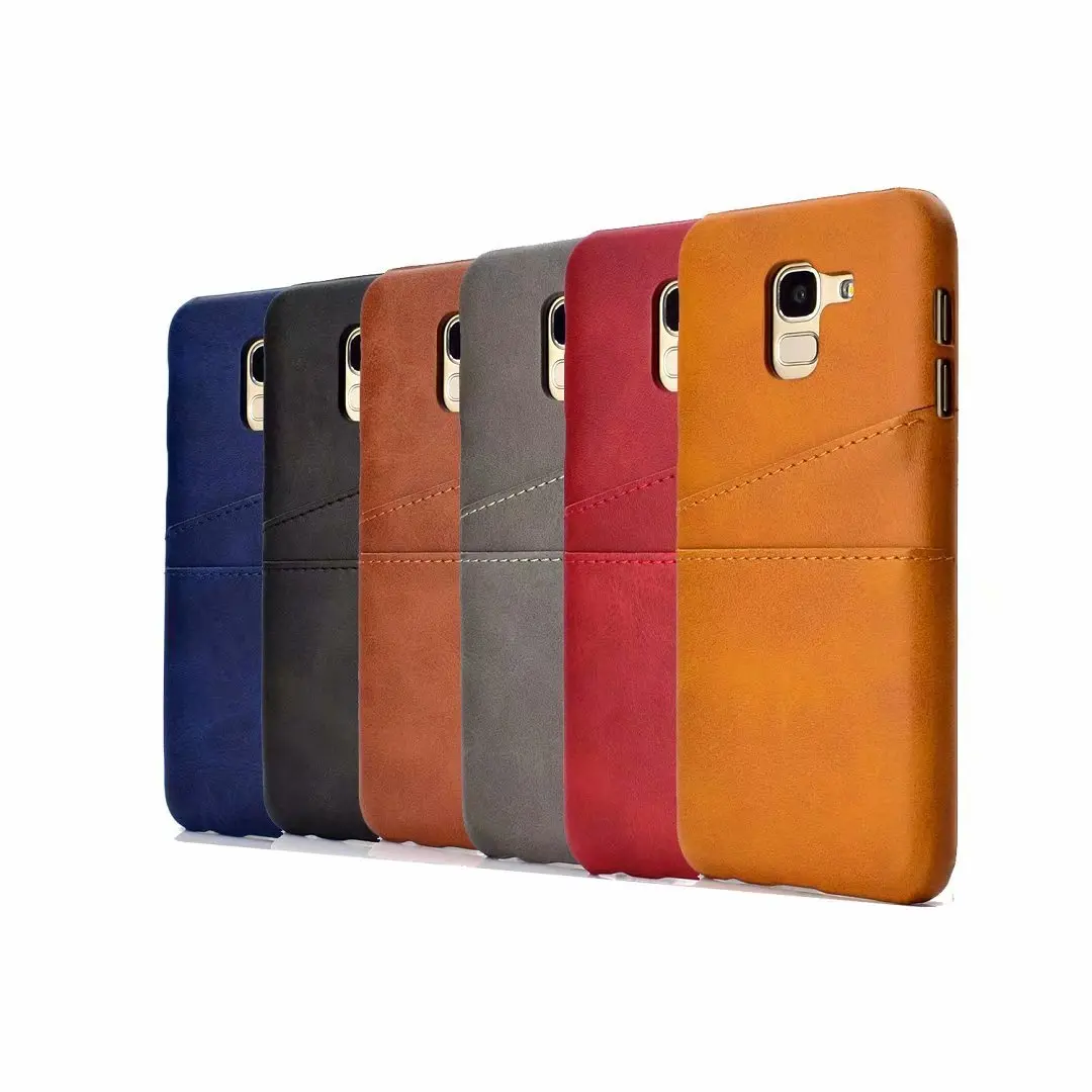 For Samsung Galaxy J8 2018 Credit Card Case Vintage PU Leather Wallet J6 S10 Lite S9 S8 A5 A6 A7 A8 Slots Cover Fundas |