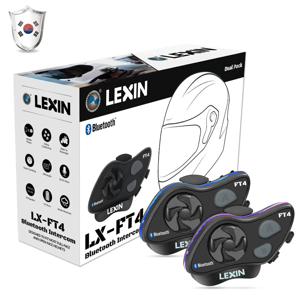 2 шт. Lexin FT4 4 способа отделки светильник Дизайн moto rcycle шлем bluetooth гарнитуры домофон