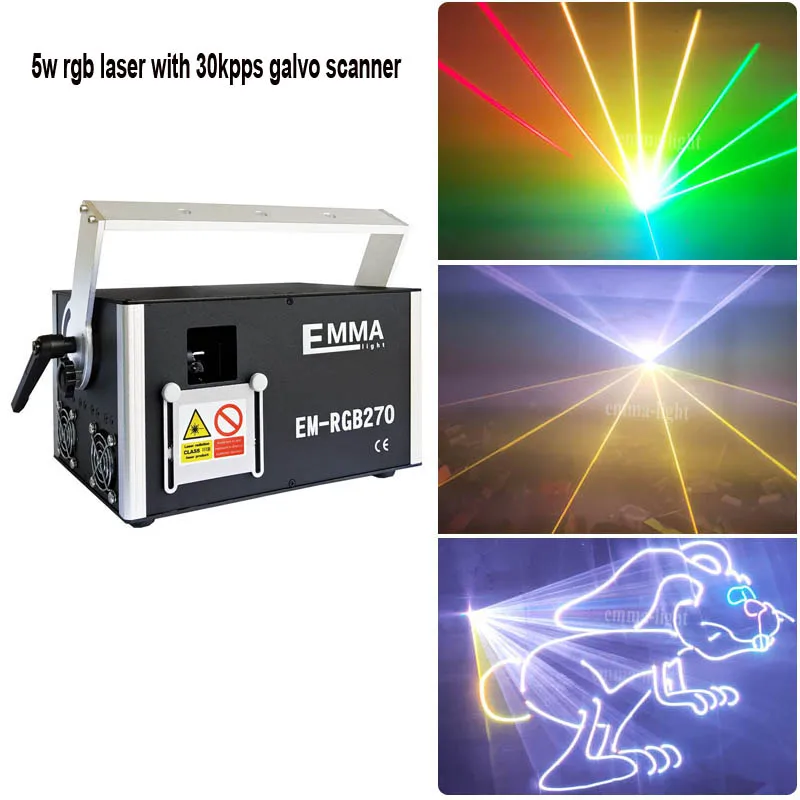 3 Вт красный-зеленый-синий rgb Мини Размер Регулируемый движущийся проектор сценический диско DJ Xmas Show Лазерный светильник ing светильник - Цвет: 5w rgb laser 30k
