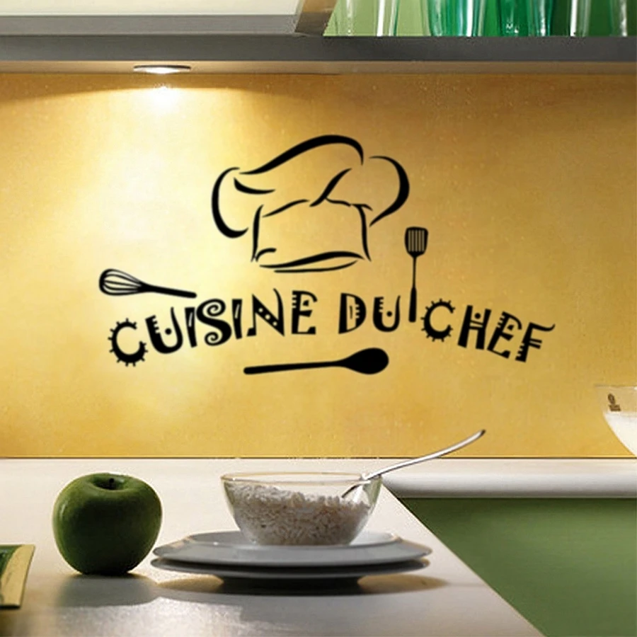 Французский дом кухня виниловые настенные наклейки для кухни du chef
