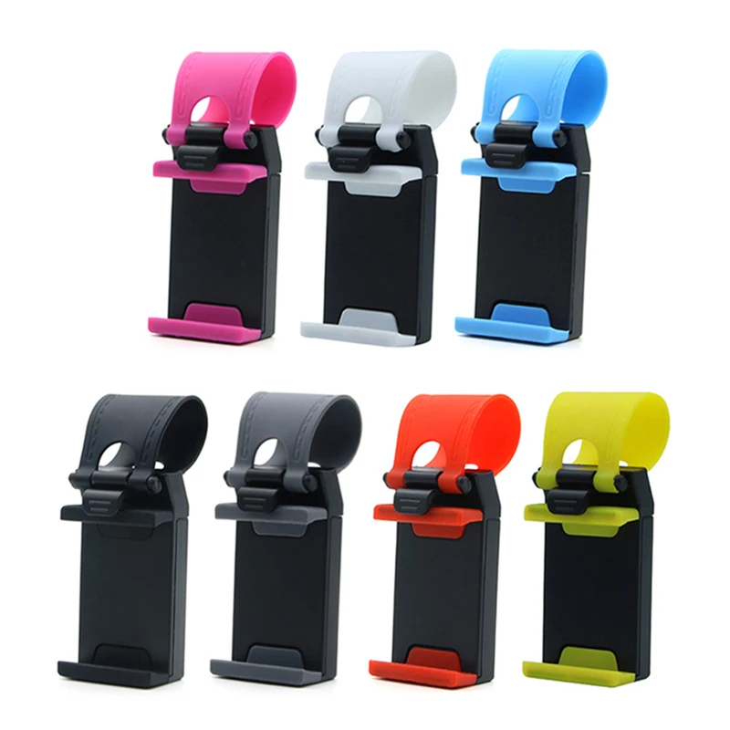 Универсальный автомобильный держатель для крепления на рулевое колесо