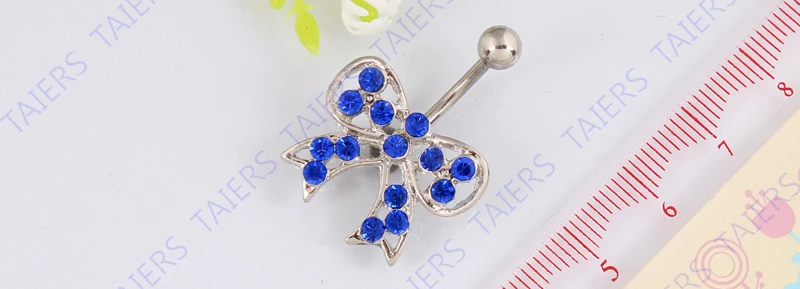 Кольцо для пупка из хирургической стали без никеля с кристаллами|ring insert|jewelry puzzle