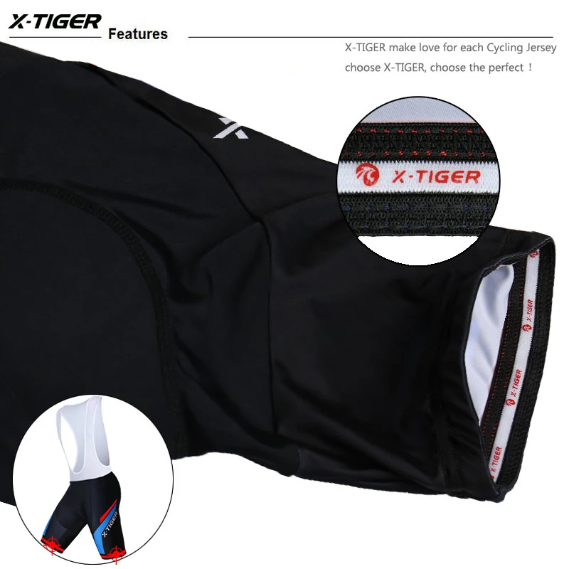 Велосипедные шорты X-Tiger Pro велосипедные лосины с гелевыми вставками 5D Короткие