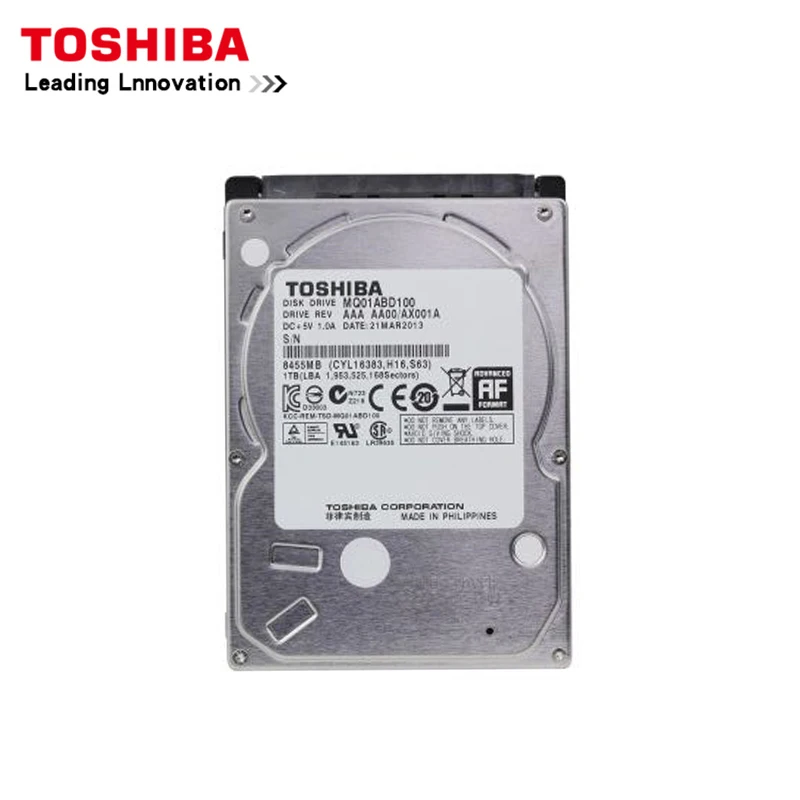 Toshiba 1 ТБ ноутбук HDD MQ01ABD100 SATA 5400 об./мин. 8 МБ Кэш 2 5 &quotВнутренний жесткий диск для