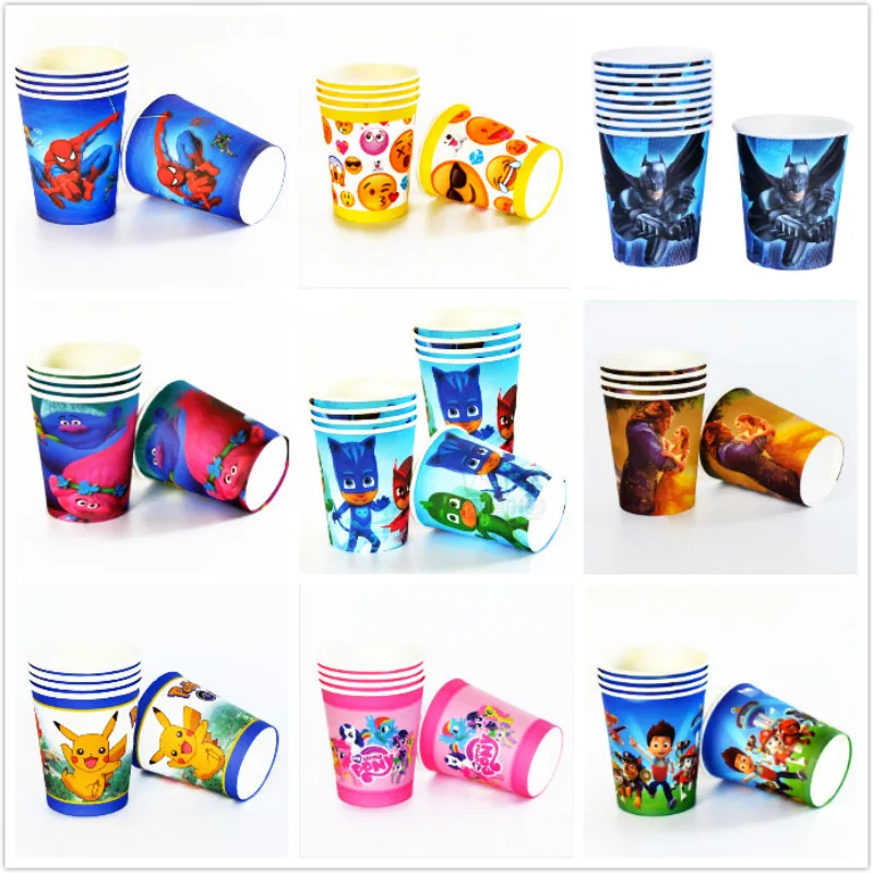 Качество 10 шт. герои мультфильмов эльф супер человек маленький пони бумажные