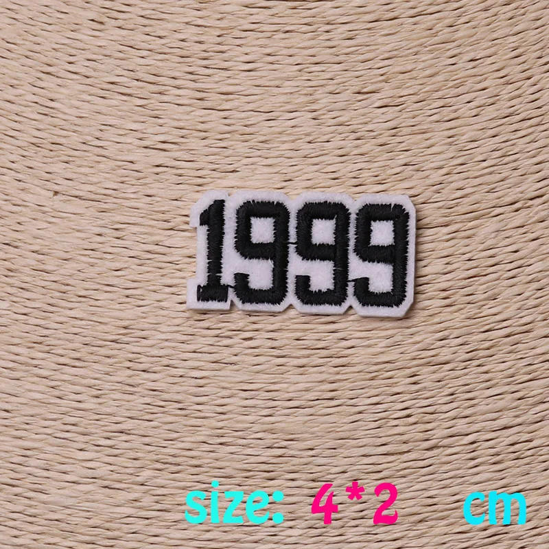 1 шт. номер 1999 клеящиеся утюгом украшения матерчатая заплата мультяшный значок