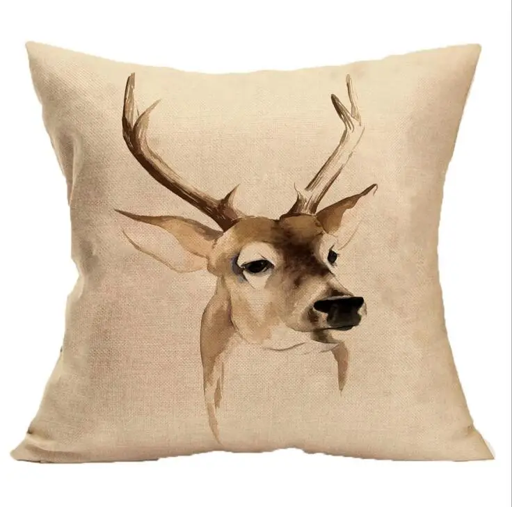 50 шт./лот индивидуальный дизайн льняная наволочка для подушки с принтом W HD