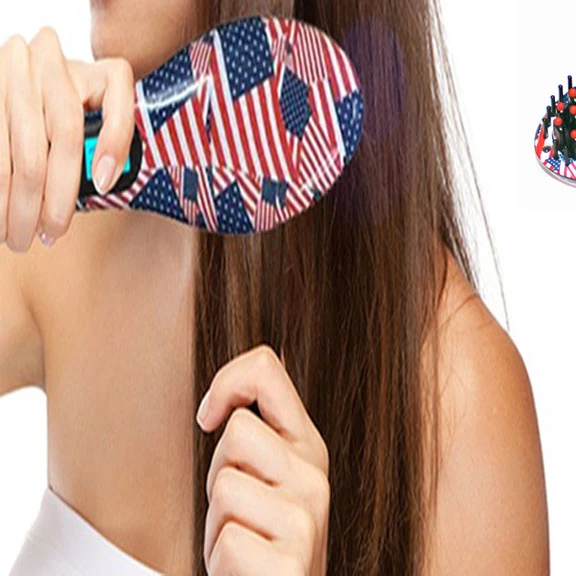 Идеальный цифровой ЖК-дисплей Дисплей утвержден Ceramique щетка для волос