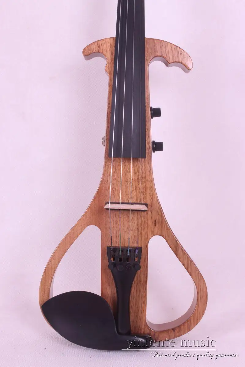 4/4 электрическая скрипка из цельного дерева бесшумный звукосниматель тонкое