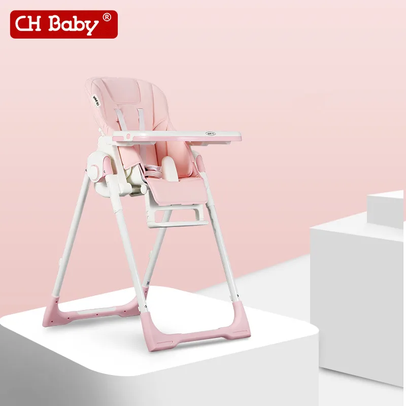 pink CH ребенка Многофункциональный PU подачи стульчик для кормления раза Портативный кормить ребенка стул моющиеся ребенок feed сиденье для от 0 до 4 лет - Цвет: pink
