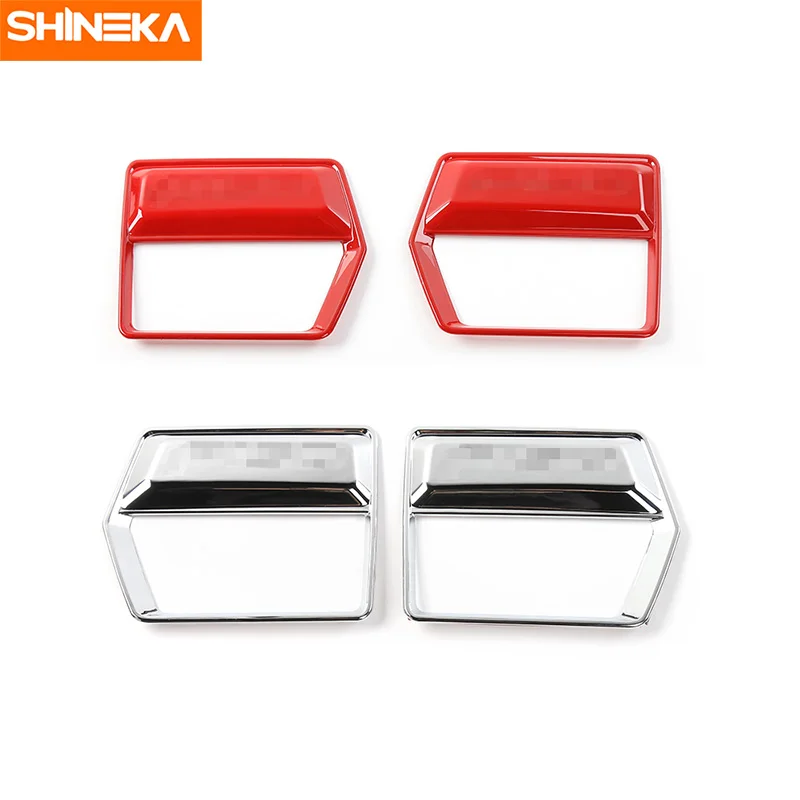 

SHINEKA Car Internal Styling Dashboard Air Condition Outlet Vent Cover Trim Frame Stiker Fit for Ford F150 2015+