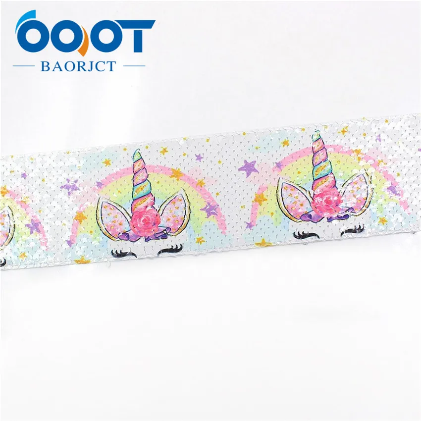 I-19504-1174 OOOT BAORJCT I-19504-1174, блестящий Блестящий рисунок с блестками, 75 мм, корсажная лента, аксессуары, украшение для свадебной вечеринки, 2 года - Цвет: I-19504-1174