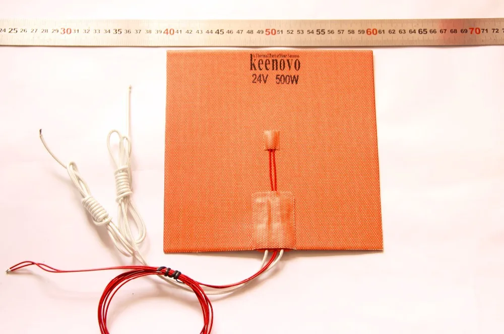 200X200mm 500W @ 24 V w/NTC 100K Термистор Keenovo силиконовый нагреватель 3D принтер Heatbed