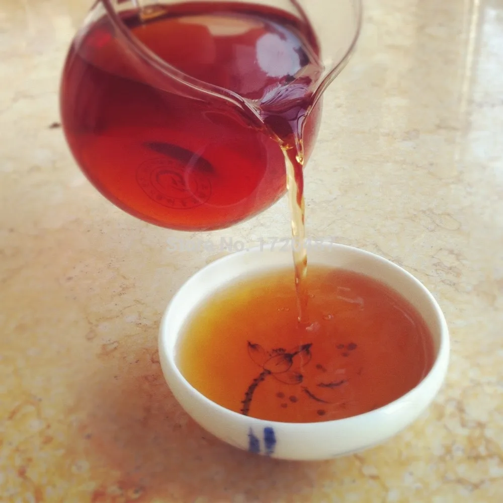 BESTEST 250g pu-erh tea ripe Delicious fragrance daikin Tuo super YIZHUO red delicious food and coffee |