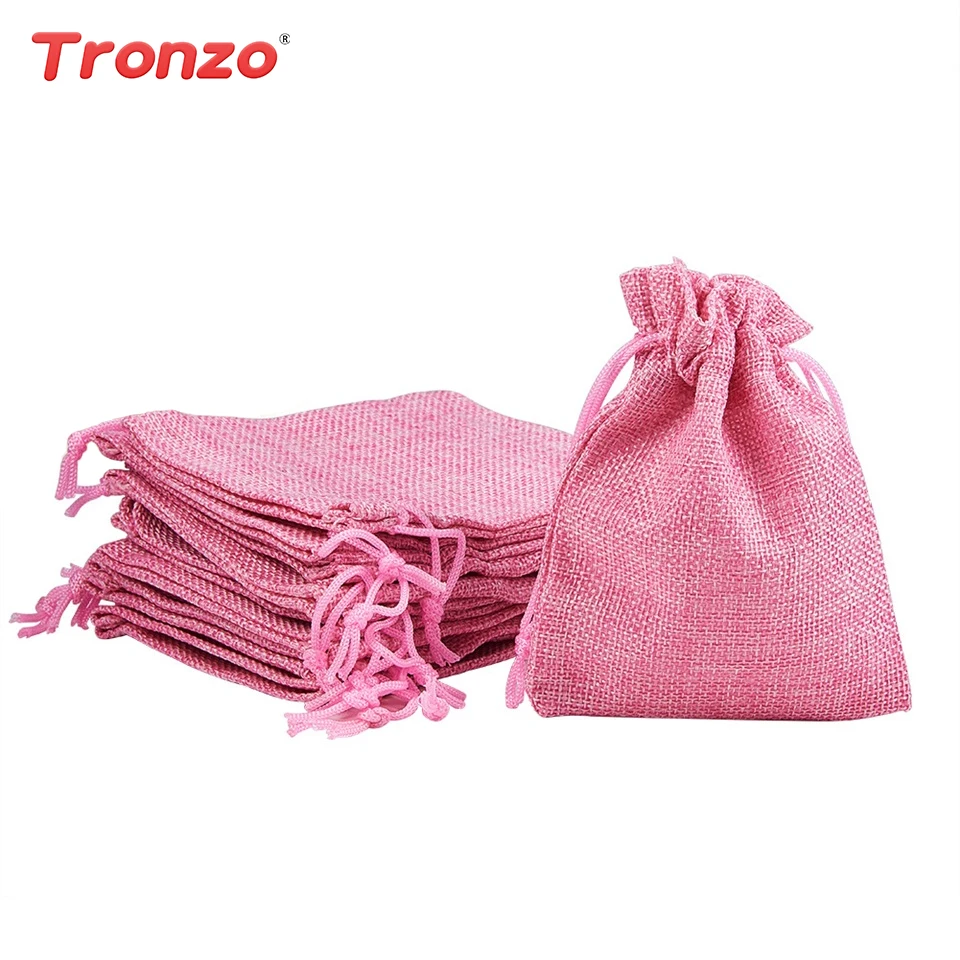

Tronzo Gift Bag Wedding Birthday Party Decorations 5pcs/set Cotton Gift Bags Drawstring Candy Cookie Bags Gift Packaging 12*9CM