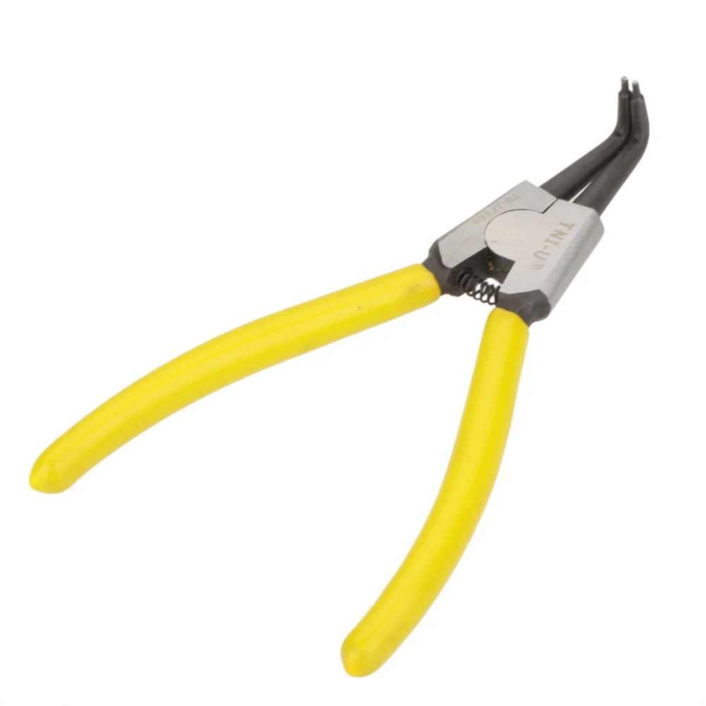 Мини инструмент внешний стопорный плоскогубцы с изогнутыми носами пружинные