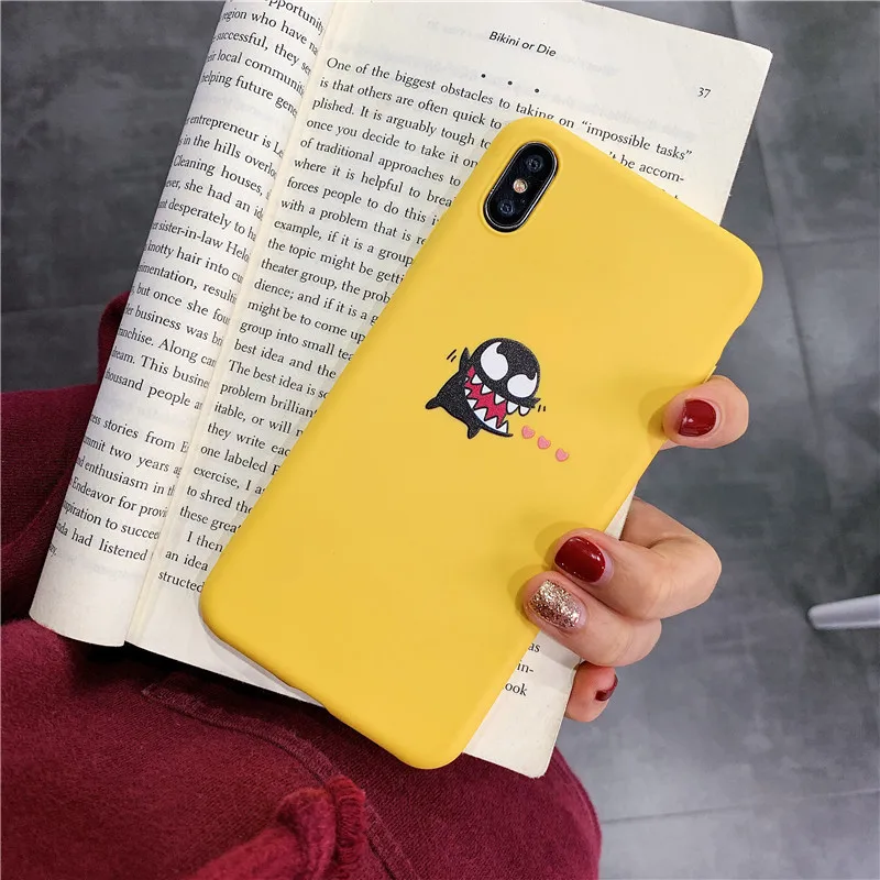 Чехол GYKZ Funny Demon для iPhone XR XS Max X 7 8 6s 6 Plus Love Heart Ghost мягкая задняя крышка из ТПУ