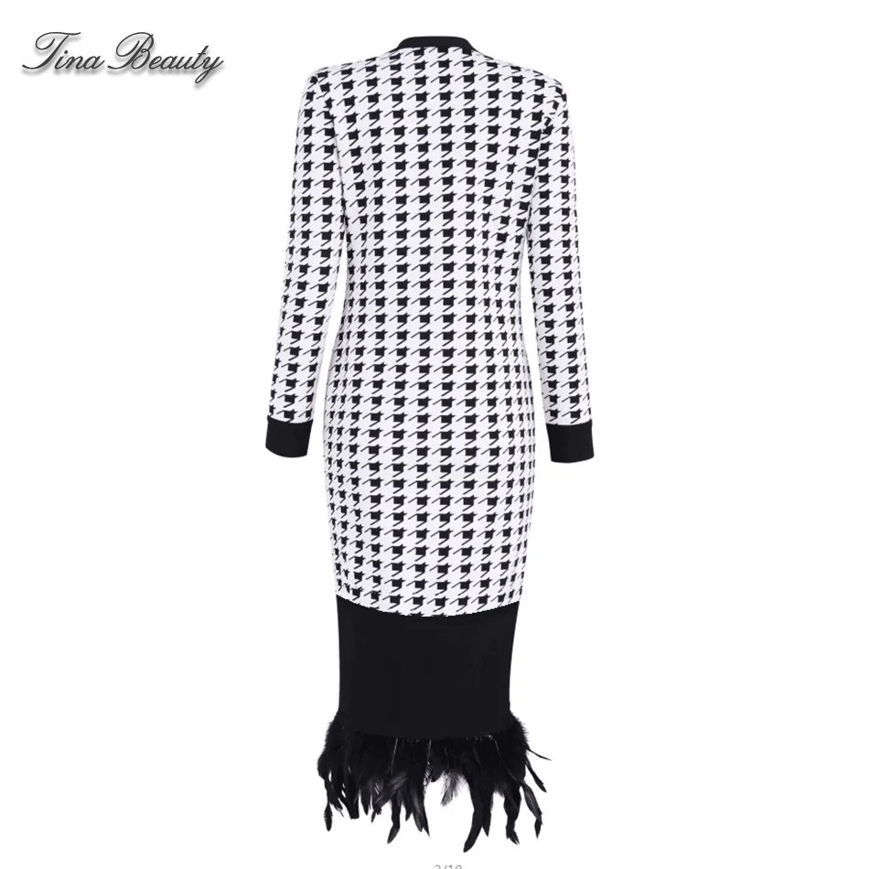 Высококачественный жаккардовый кардиган с подолом в виде перьев рождественское