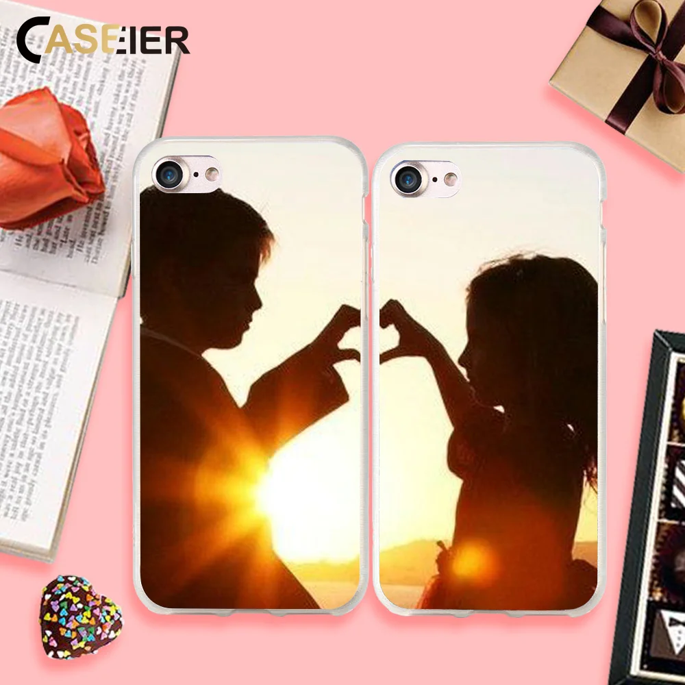 CASEIER заказной чехол для iPhone 6 6s 7 8 Мягкий ТПУ силиконовый X Plus 5 5S SE роскошный DIY