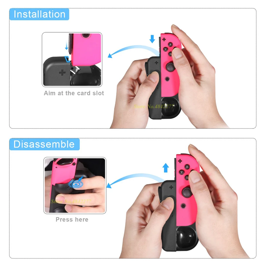 Nintend переключатель светодиодный мини зарядная док-станция сцепление Nintendos Joy-con контроллер зарядное устройство Nintendoswitch игровые аксессуары