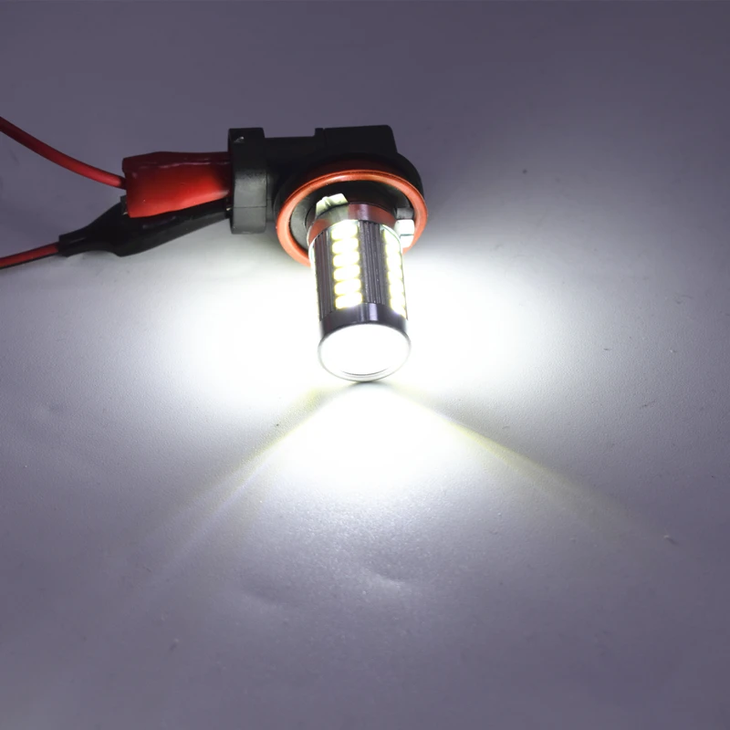 Светодиодная противотуманная фара высокой мощности 6000 K 12V H8 H11 33 SMD 5630 2 шт.