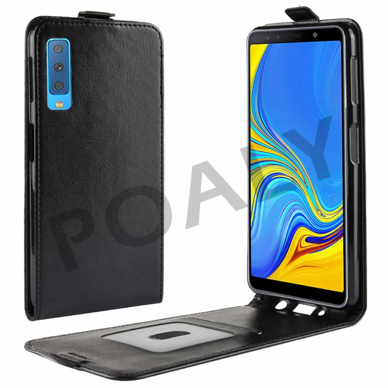 Чехол для Samsung Galaxy A7 2018 чехол бумажник 6 0 дюйма из искусственной кожи телефона A750F