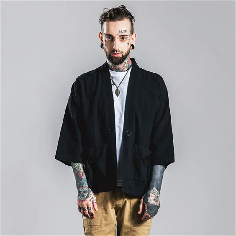 Мужское кимоно японская рубашка из конопли 2020|fashion man shirt|men fashion shirtmen shirt |