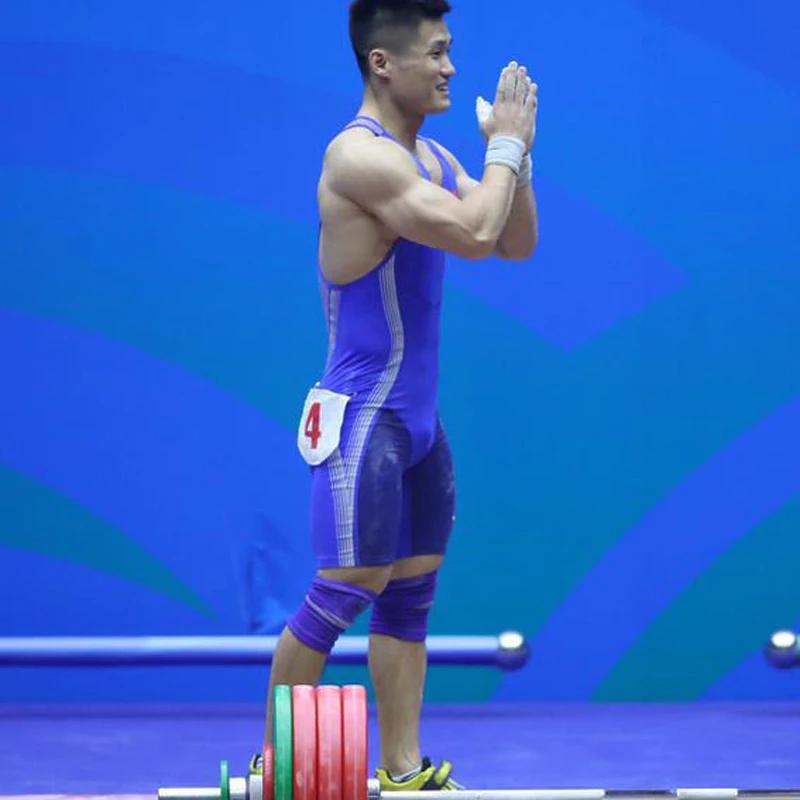 Badiace Пользовательский логотип цельная борцовка Singlet тренажерный зал силовая атлетика наряд мужской купальник-трико