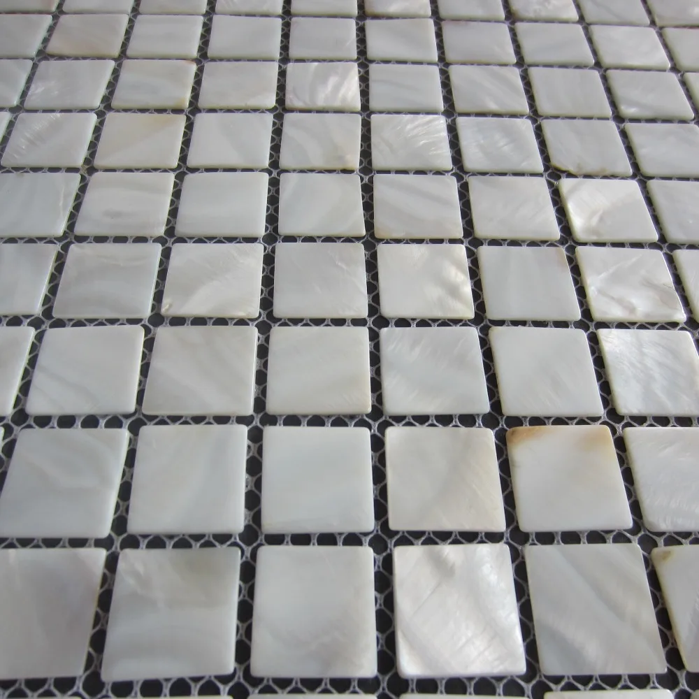 15*15 белая раковина мозаичная плитка для душа перламутровая кухни backsplash