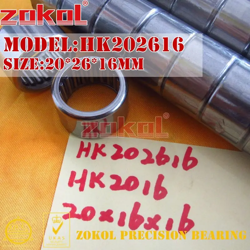 Подшипник zokol HK2010 HK2012 HK2014 HK2016 игольчатый роликоподшипник плавающего 20*26*10*20*26*12 20*26*14 20*26*16 мм