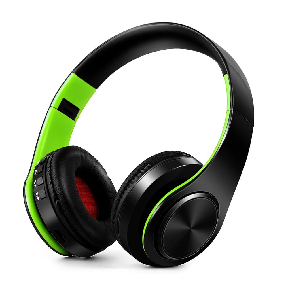 Новые портативные беспроводные наушники Bluetooth наушники/гарнитура Складные стерео аудио Mp3 регулируемые наушники с микрофоном для музыки