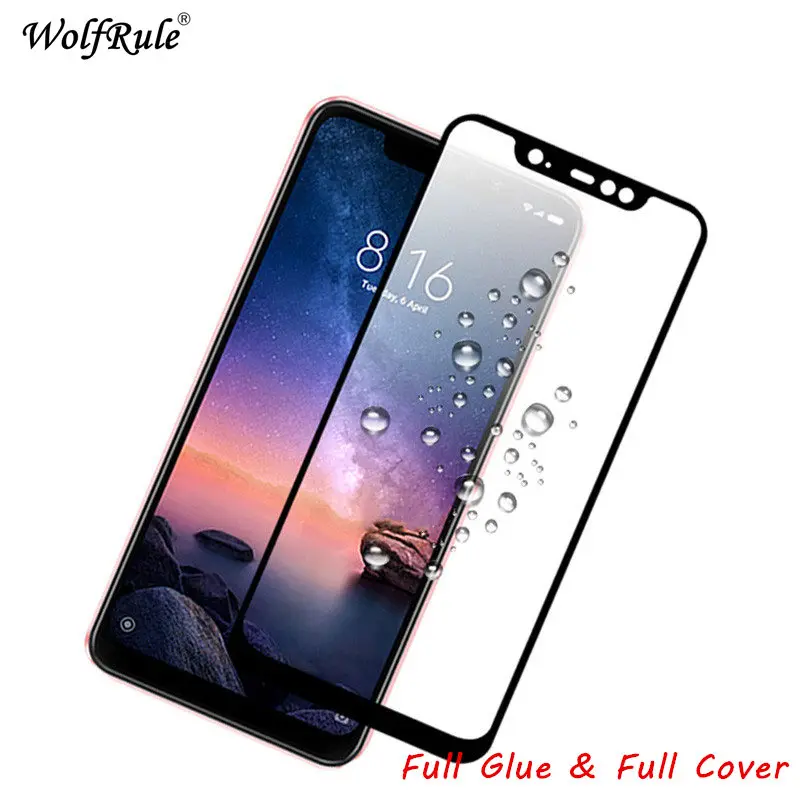 

2pcs For Screen Protector For Xiaomi Redmi Note 6 Pro Full Glass For Redmi Note6 Pro Cover Tempered Glass For Redmi Note 6 Pro