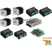 promotion of wantai ship from germany high quality 4axis nema 34 stepper motor with 1090oz in control cnc