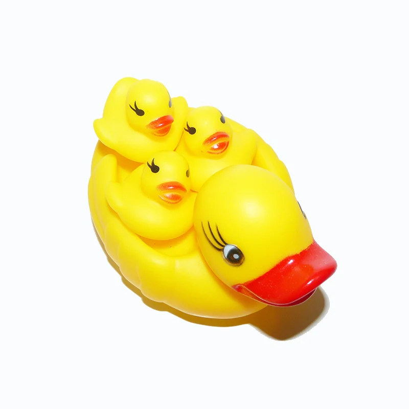 4 шт./лот Детские водяные игрушки плавающие детские для игры в воде Желтая