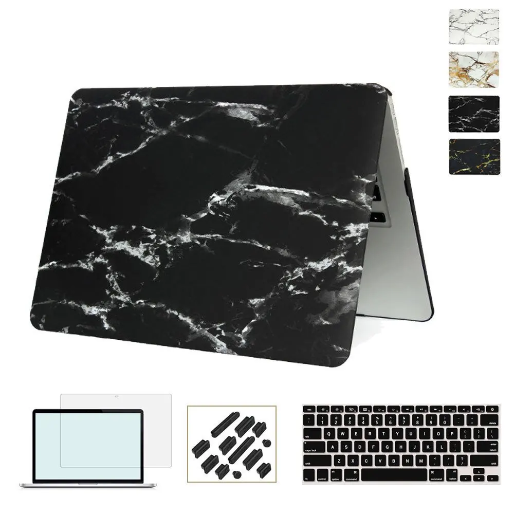 2016 Новый мраморный матовый резиновый ЖЕСТКИЙ чехол Finsh для Macbook Air Pro retina 11 12 13 15