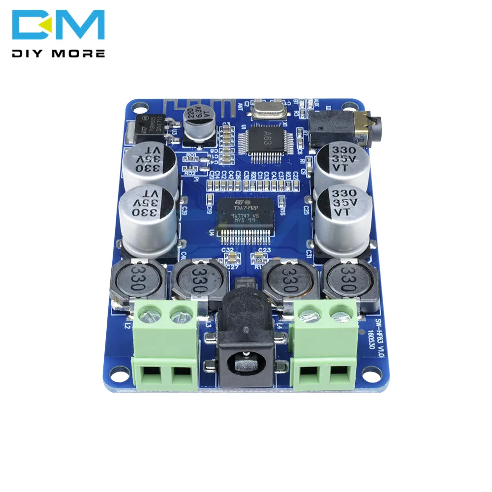 TDA7492P Bluetooth V2.1 Аудио приемник усилитель мощности плата с AUX двойной 2X25 Вт модуль Diy электронная печатная плата