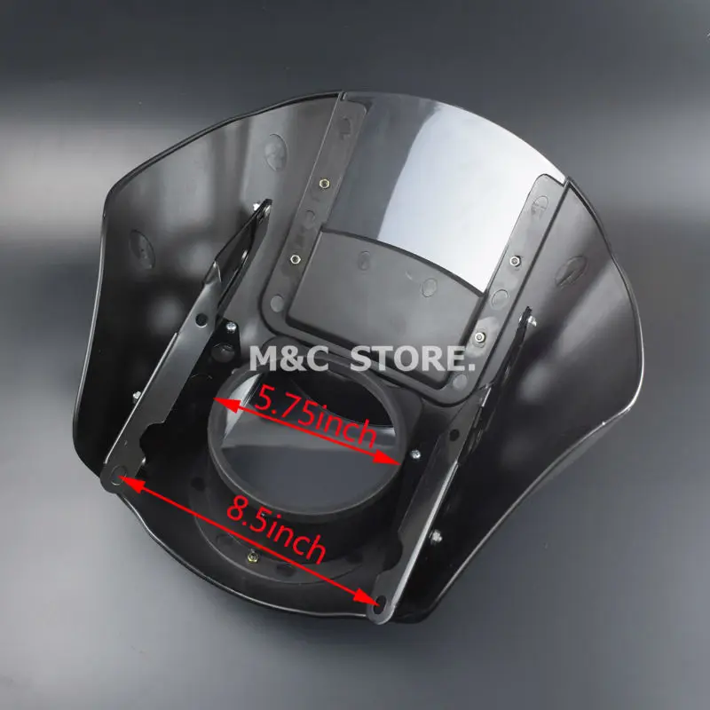 Дымовое прозрачное лобовое стекло ABS четверть обтекателя комплект для Harley Sportster