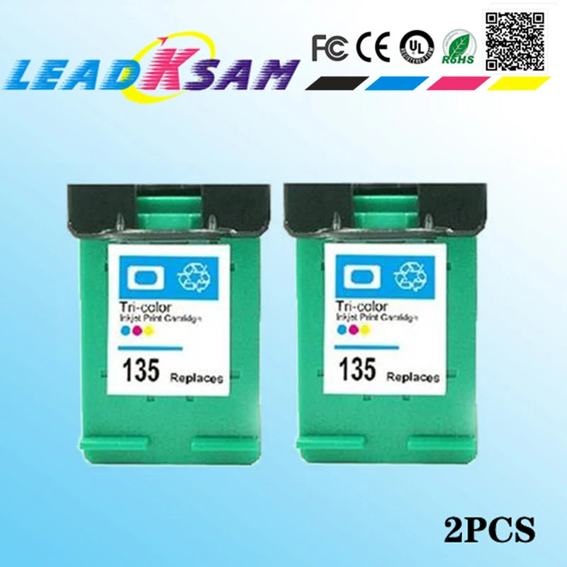 Картридж для принтера hp135 135 XL C8766HE Deskjet 460 5743 5943 6543 6543d 6623 6843 6843d 2 шт.|ink cartridge|printers ink