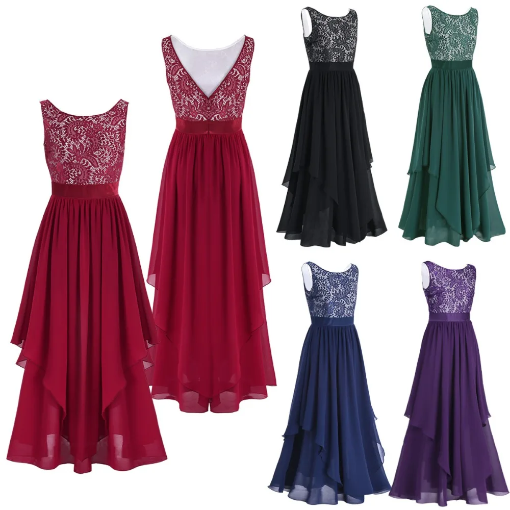 Женское винтажное кружевное шифоновое платье макси без рукавов|maxi dress|dress womendress