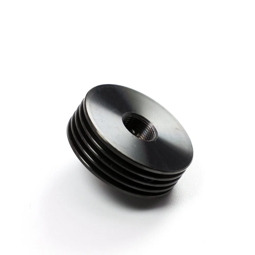 24mm black 510 адаптер с капельным наконечником теплоотвод металлический 22 мм 24 мм 25 мм для 510 нить RDA RTA RDTA атомайзер электронные сигареты Vape аксессуары - Цвет: 24mm black
