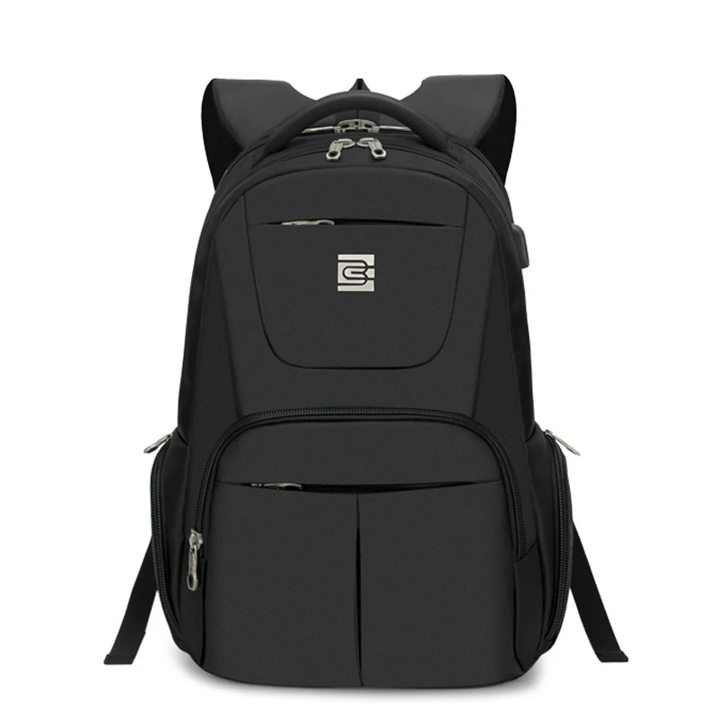 Мужской Дорожный рюкзак для ноутбука 2017 дюйма с USB зарядкой|black school backpack|laptop backpacks