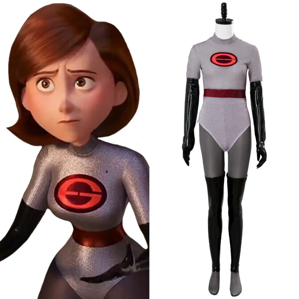 Movie The Incredibles 2 Хелен Парр Elastigirl комбинезон Косплей Костюм для взрослых