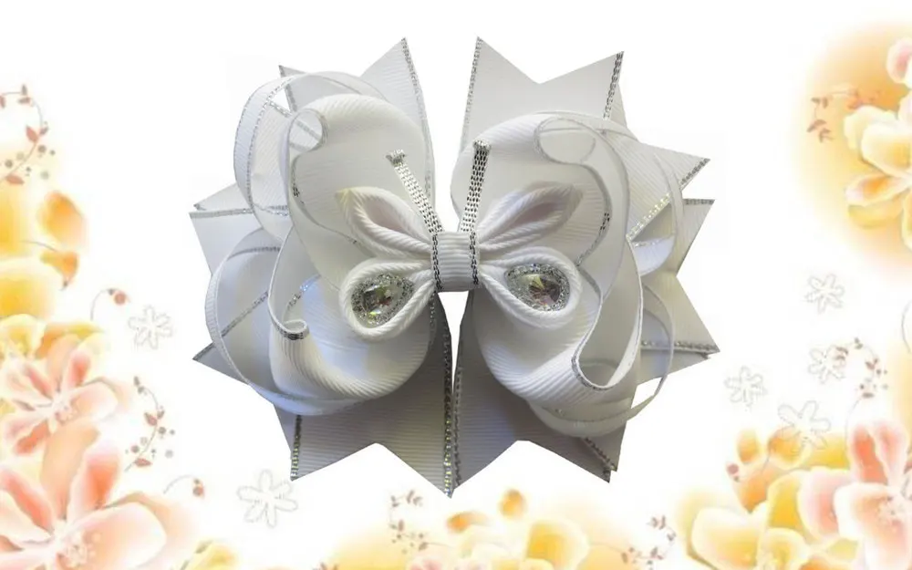 Бесплатная shipping20pcs 5 &quotновый детский комплект одежды с цветочным принтом Hairbow