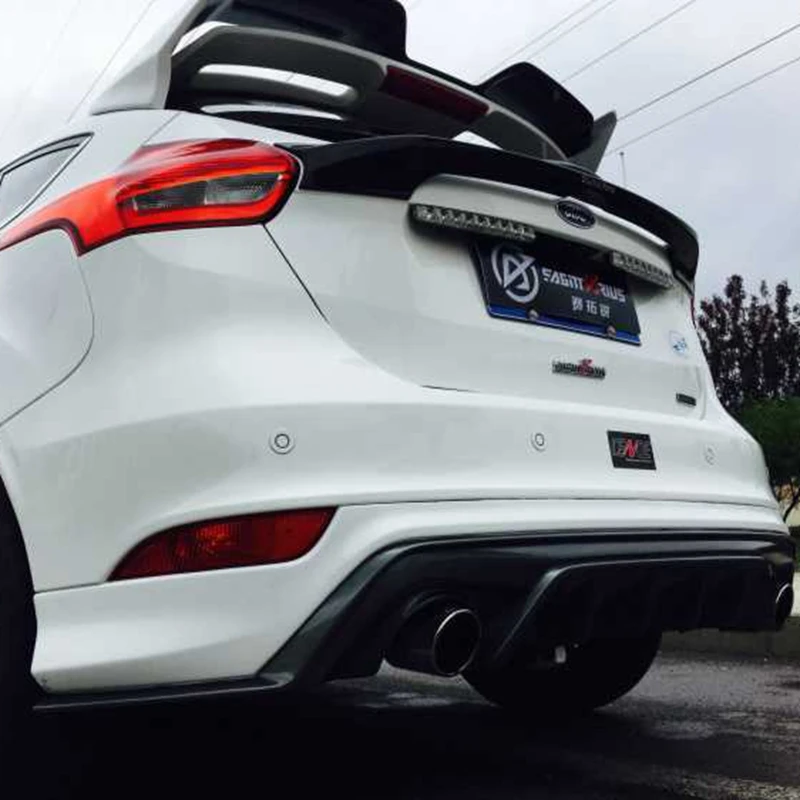 Для Ford Focus спойлер высокого качества ABS Материал заднее крыло черный Задний 2015