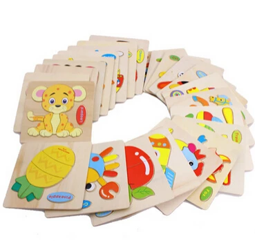 3 шт./партия детские деревянные головоломки