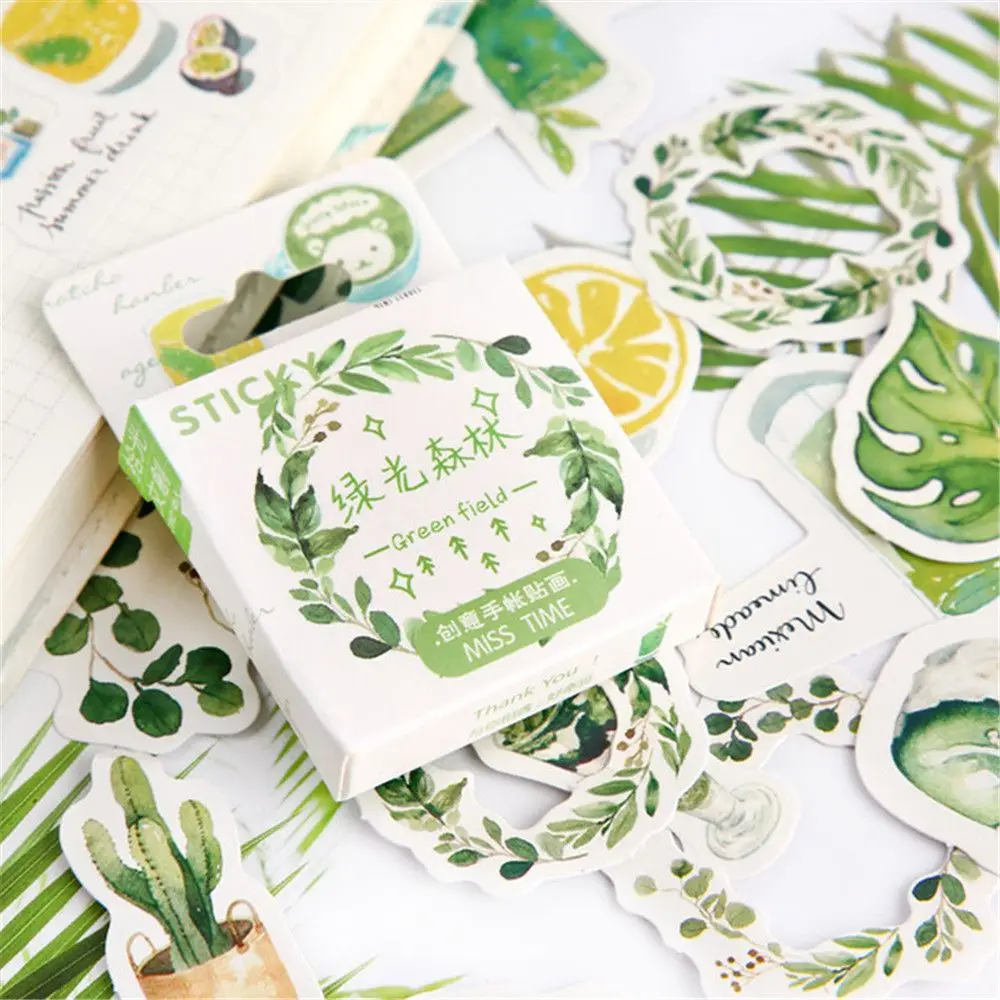 46 шт./кор. для кавайной девушки время серии наклейки в коробках милый планировщик